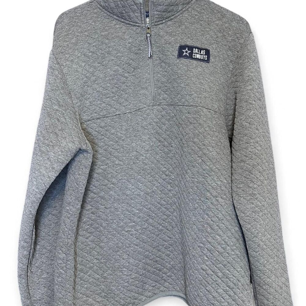 Dallas Cowboys Quilted Quarter Zip Sweatshirt
